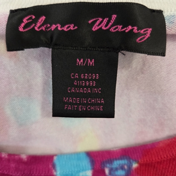 Elena Wang Vibrant Multicolor Women's Crew Neck Sweater  Size Med - Picture 4 of 4
